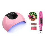 Kit Completo Para Manicure: Pulidor De Uñas + Torno + Lampa