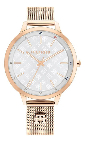 Reloj Tommy Hilfiger Iris Th 1782616 Acero Rose Tejido 30m W