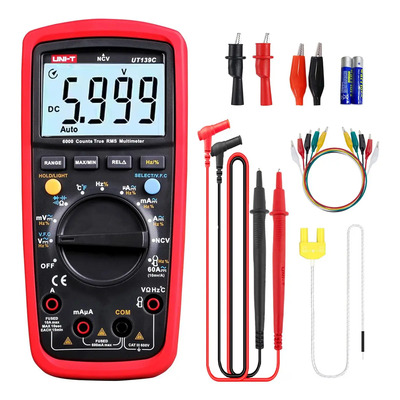Uni-t Multímetro Tester Digital True Rms Ut139c NCV VFC Frecuencia | Meses sin interés