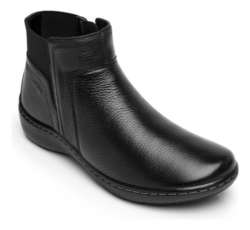 Botines Mujer Uso Diario Cómodo Piel Flexi 138105 Negro