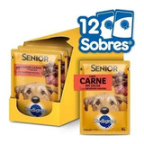 Alimento Humedo Perro Adulto 7+ Pedigree Carne En Salsa X12 