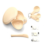 Kit Para Mascarilla Facial Bowl Espatula Cucharas Skin Care