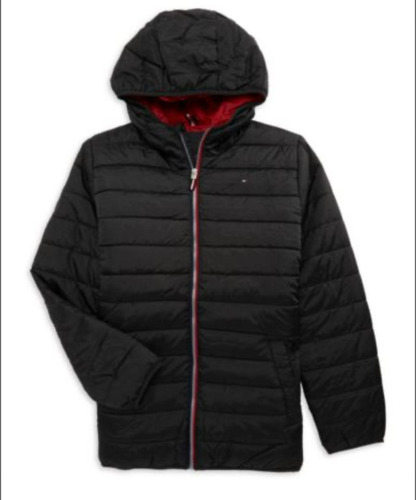 Jaqueta Infantil Puffer Tommy Hilfiger Preta 