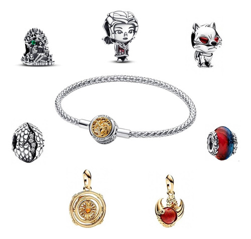 Charm Game Of Thrones Compatible 7 Charms + Brazalete Regalo