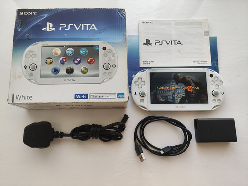 Sony Psvita Playstation Vita Slim 2000 Blanca +32gb + Juegos