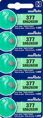 Murata 377 Bateria Sr626sw 1.55v Celda De Boton De Reloj De