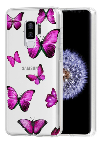 Funda Para Samsung Galaxy S9 Plus - Transparente/mariposas