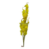 10 Hastes Flor Mini Orquidea Chuva De Ouro Artificial Planta