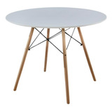 Mesa De Comedor Oficina Eames Redonda 80 Cm Portalcentercl