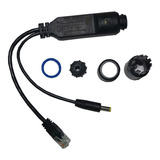 Adaptador Poe 120m Externo Para Camera Ip 48v 12v 2a