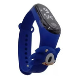 Relógio Led Digital Infantil Sonic Cor Azul 