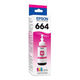 Tanque De Tinta Ecotank Epson 664 Magenta 70ml 6500 Páginas