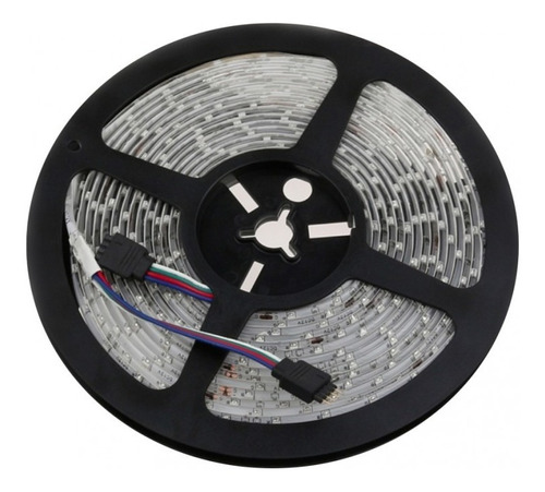 Tiras Led Rgb 5050 Led Exterior 12v Siliconada Rollo X 5 Mts