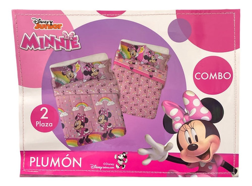 Pack Plumón Y Sabana De Minie Mouse 2 Plazas Disney 