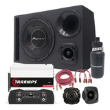 Caixa Trio Completa Pioneer 12 Taramps 800x4 St200 D200x Jbl