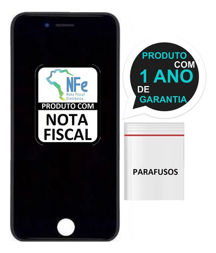 Frontal Completa Para iPhone 8 Plus A1864 A1897 + Parafusos!