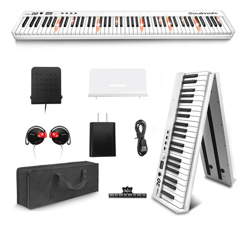 Piano Digital Plegable Para Principiantes, 88 Teclas