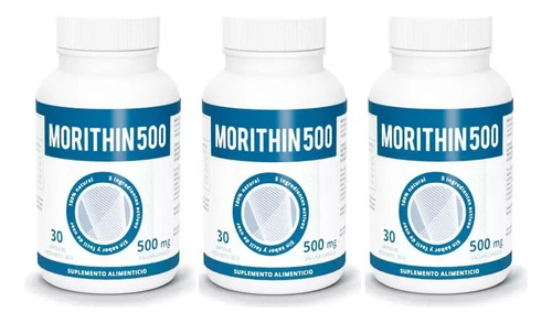  Suplemento Morithin 500 Perdida De Peso  30 Caps Sfn 3pack 