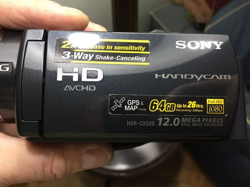 Videocamara Sony Hdr-cx 520 Con Manual, 2 Baterias,inmaculad