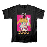 Camiseta Algodón Peinado Estampado De Anime Sailor Moon