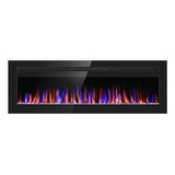 Electric Fireplace 68  Upgrade Fireplace Heater Recessed & W