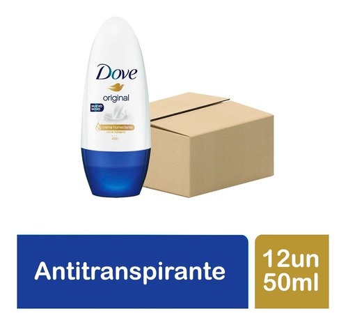Pack Dove Desodorante Original Roll On 12un X 50ml