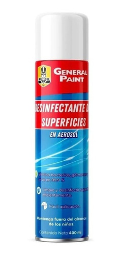 Desinfectante De Superficies General Paint En Aerosol 400ml