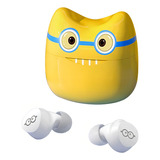 Auriculares Inalambricos Bluetooth Lenovo X15 Minions Niños Color Amarillo