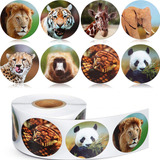 Stickers - Pegatinas Animales Salvajes 500 Unds (2.5 Cm.)