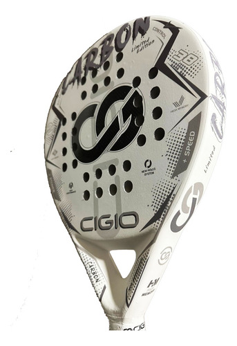 Paleta De Padel Cigio Carbon 3k White Padle Paddle Padle 