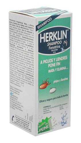 Herklin Shampoo Capilar Contra Piojos Y Liendres (0.2 %)