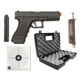Pistola Airsoft Elétrica Glock Automática + Maleta + Alvos