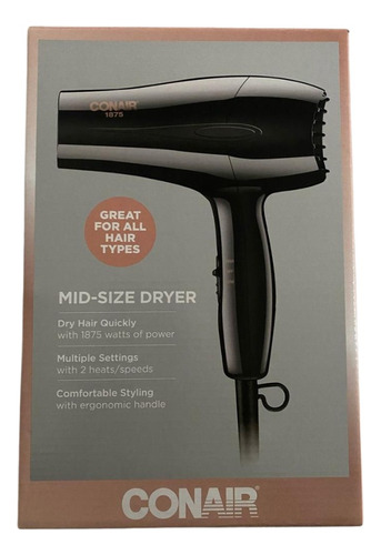 Conair 1875 Watt Mid-size Dryer Secador De Cabello Mediano