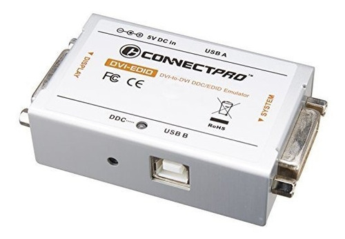 Connectpro Dvi-edid-kitu1, Dvi Ddc / Edid Santo Emulador Kit