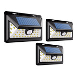 Pack3 Foco 30 Led Exterior 6w Sensor Movimiento