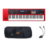 Kit Teclado Sintetizador Roland Xps30 Rd Capa E Luminária