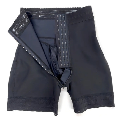 Panty Short Faja Mujer Colombiana Postparto Moldeador Calzon Color Negro Talla S P