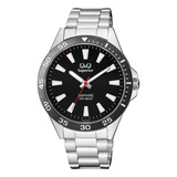 Reloj Para Hombre Q&q Superior S08a-001py Plateado