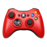 Gamepad Control Con Xbox 360 Inalambrico Compatible Rojo
