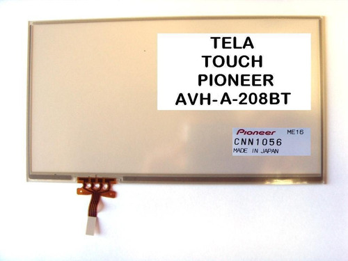 Tela Touch Pioneer Avh-a208 Bt - Com N F