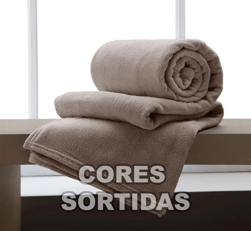 Kit 10 Mantas Cobertor Microfibra Para Hotel Pousada Coberta