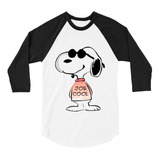 Playera Raglan 3/4 Snoopy Jose Cool