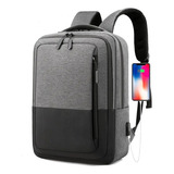 Mochila Phull Porta Notebook 15.6 Urbana Con Usb Reforzada