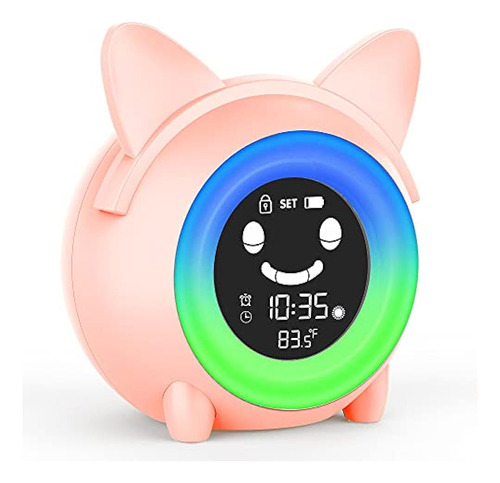 Reloj Despertador Para Niños - Usaoshop - Gato Rosado