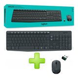 Kit Teclado + Mouse Inalambrico Logitech Mk235 Usb Español