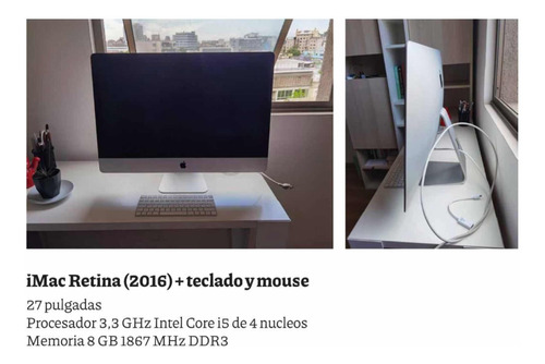 iMac Retina 2016 - 27 Pulgadas + Teclado Y Mouse 