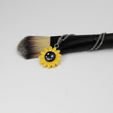 Elegante Collar Girasol Acero Inoxidable Smiley Colores Sonr