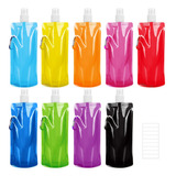 Tomnk 9 Botellas De Agua Plegables Reutilizables Para Cantin