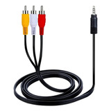Cable Mini Plug 3.5 Mm 3 Rca Audio /video Stereo Premium Pin