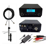 Transmissor  Para  Radio Fm    Kit   Preto   Completo  